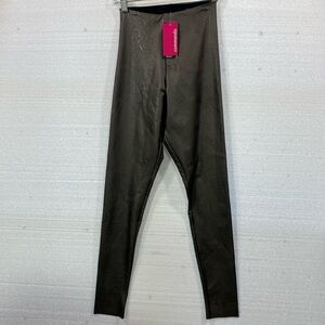 Commando faux leather leggings gunmetal size S